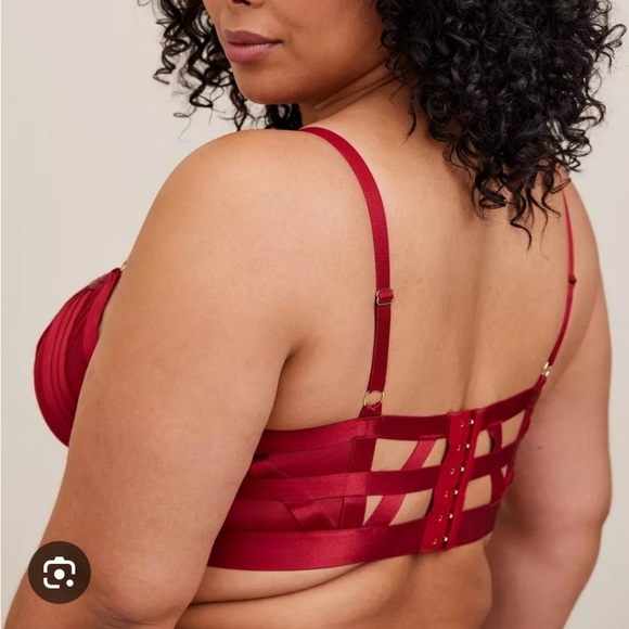 Torrid Longline Overt Strappy Mesh Underwire Bra Size 3 - Picture 2 of 12